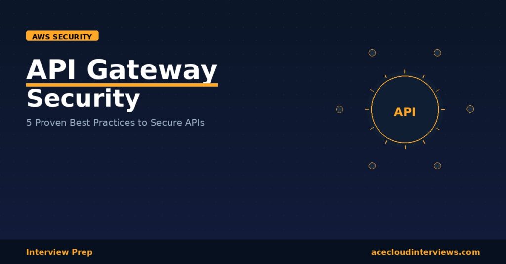 AWS API Gateway security diagram showing authentication, authorization, and WAF integration methods